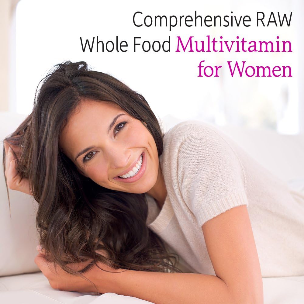 Whole Food Multivitamin for Women with Iron, Folate, and Probiotics - 240 Vegetarian Capsules by Garden of Life