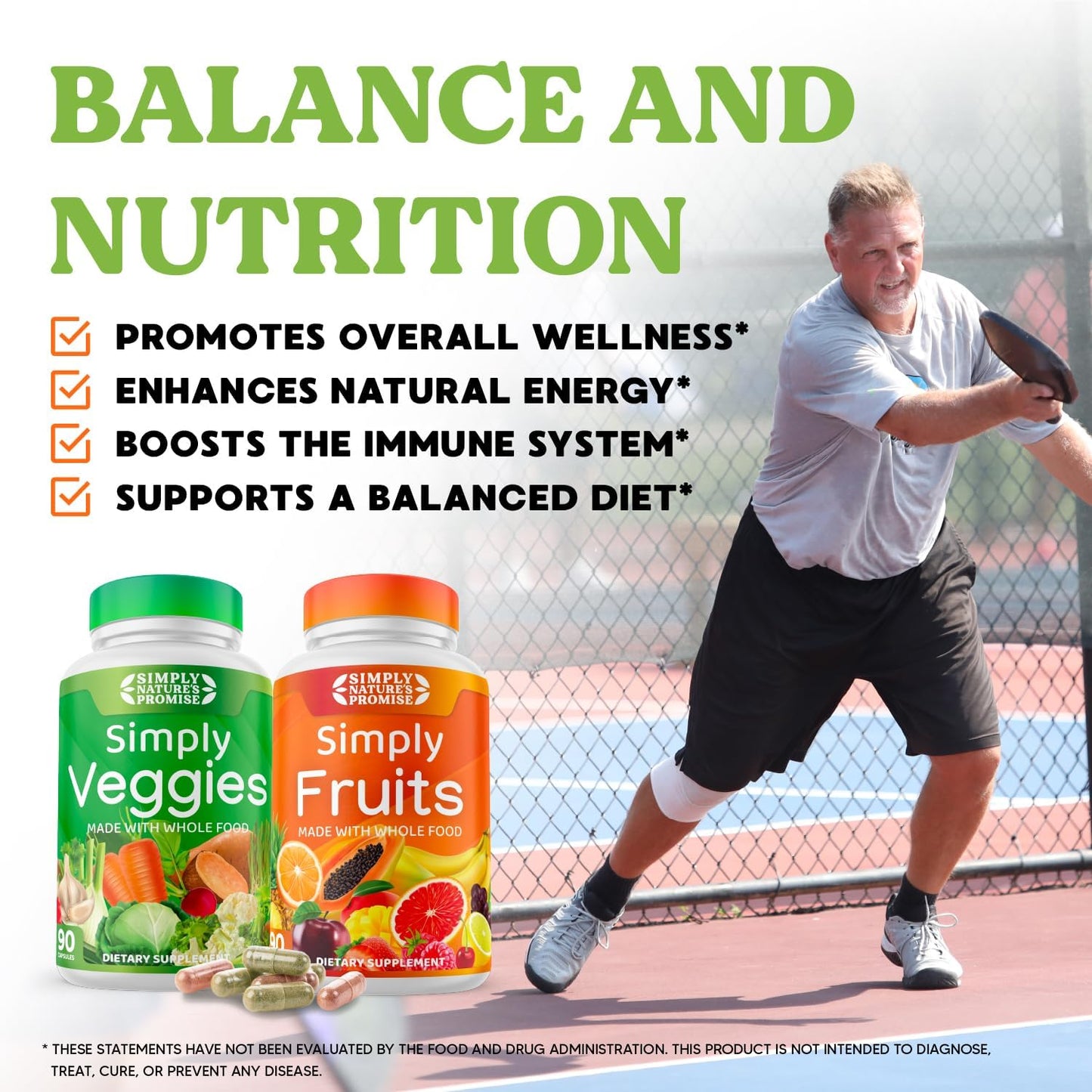 Whole Food Superfood Blend with 40+ Fruits & Veggies - 4 Month Supply - Aloe Vera - Soy Free - 720 Capsules