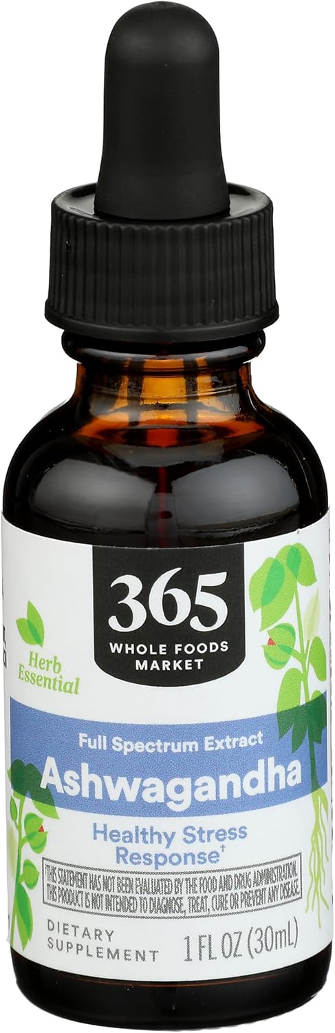 Whole Foods Market 365 Ashwagandha Full Spectrum Extract - 1 Fl Oz for Healthy Stress Response