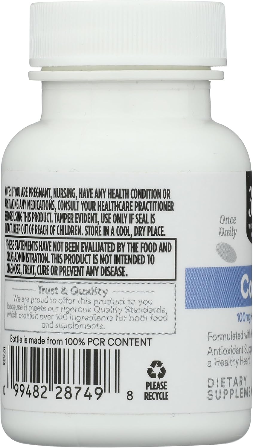 Whole Foods Market 365 Co Q10 100Mg Softgels - 30 Count