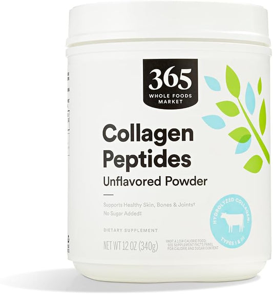 Whole Foods Market 365 Collagen Peptides Protein Powder Unflavored 12oz