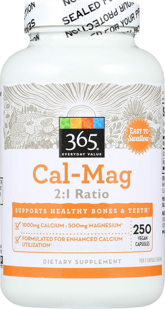 Whole Foods Market 365 Everyday Value Cal-Mag 2:1 Ratio Supplement - 250 Count