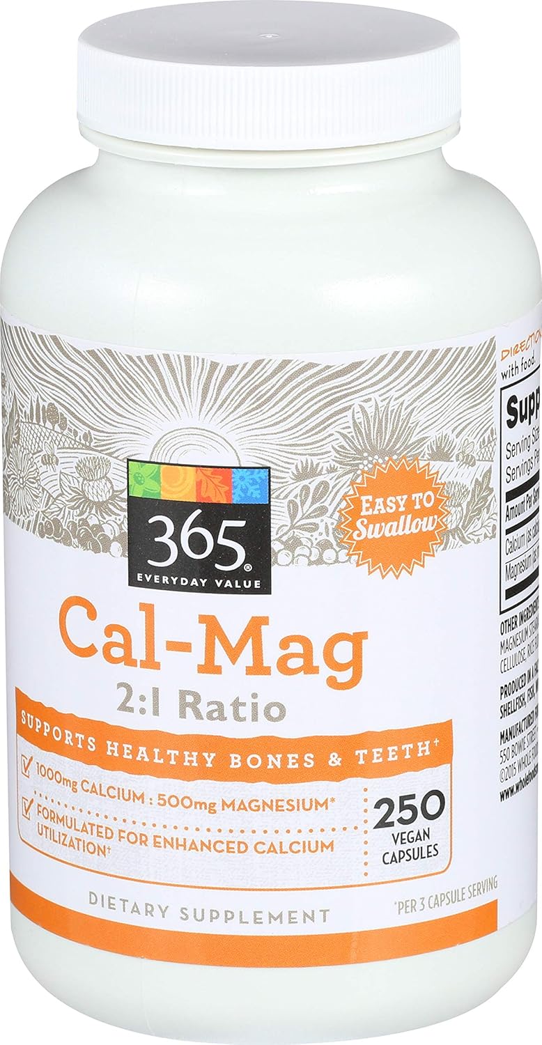 Whole Foods Market 365 Everyday Value Cal-Mag 2:1 Ratio Supplement - 250 Count