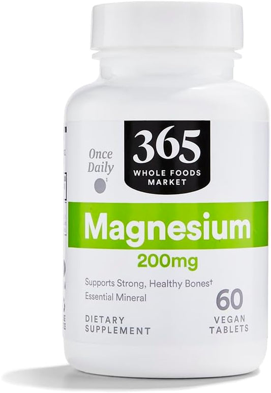 Whole Foods Market 365 Magnesium 200mg Tablets - 60 Count