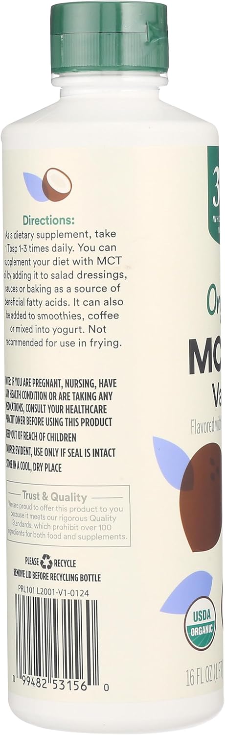 Whole Foods Market 365 Organic Vanilla MCT Oil - 16 Fl Oz