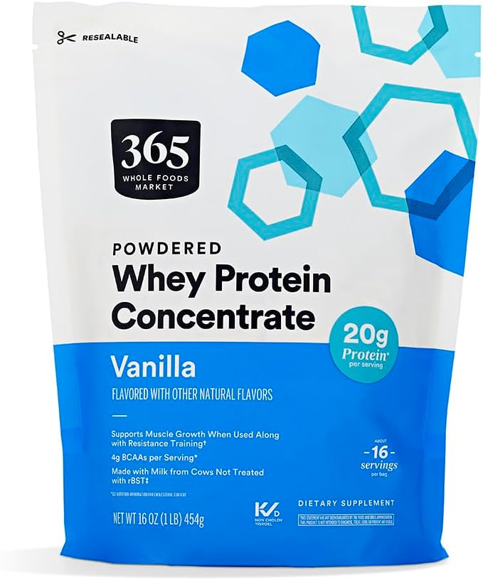Whole Foods Market 365 Vanilla Whey Concentrate Protein Powder - 16 oz