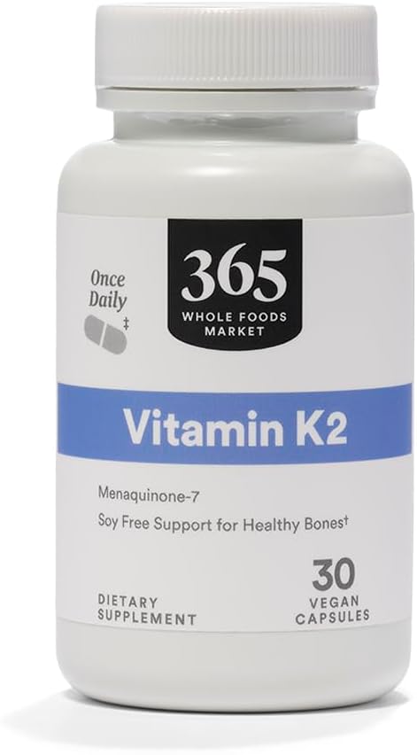 Whole Foods Market Vitamin K2 Supplement - 30 Count Bottle