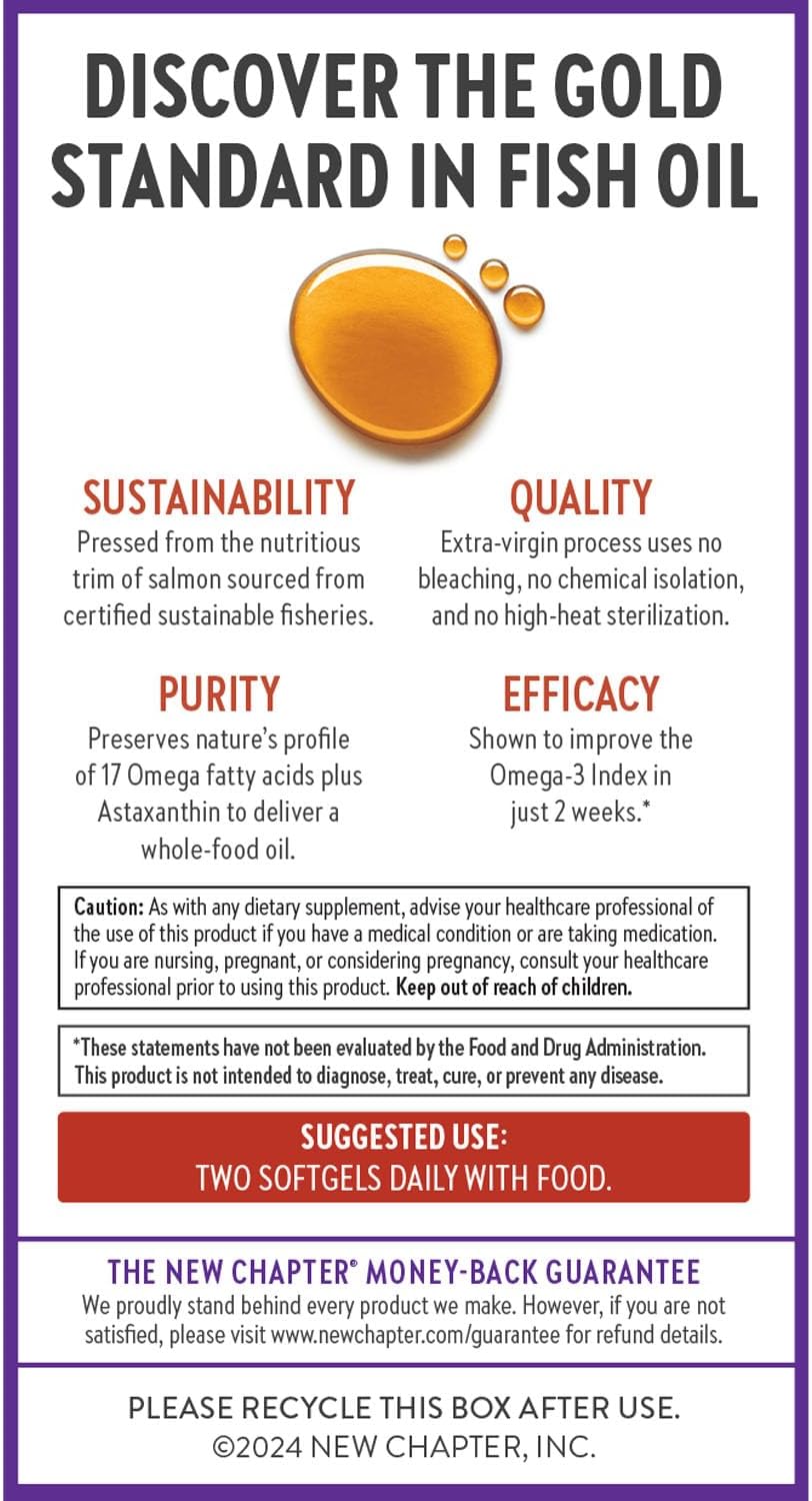 Wholemega Wild Alaskan Salmon Oil Supplement with Omega-3, Vitamin D3, Astaxanthin - 180 ct, 1000mg Softgels