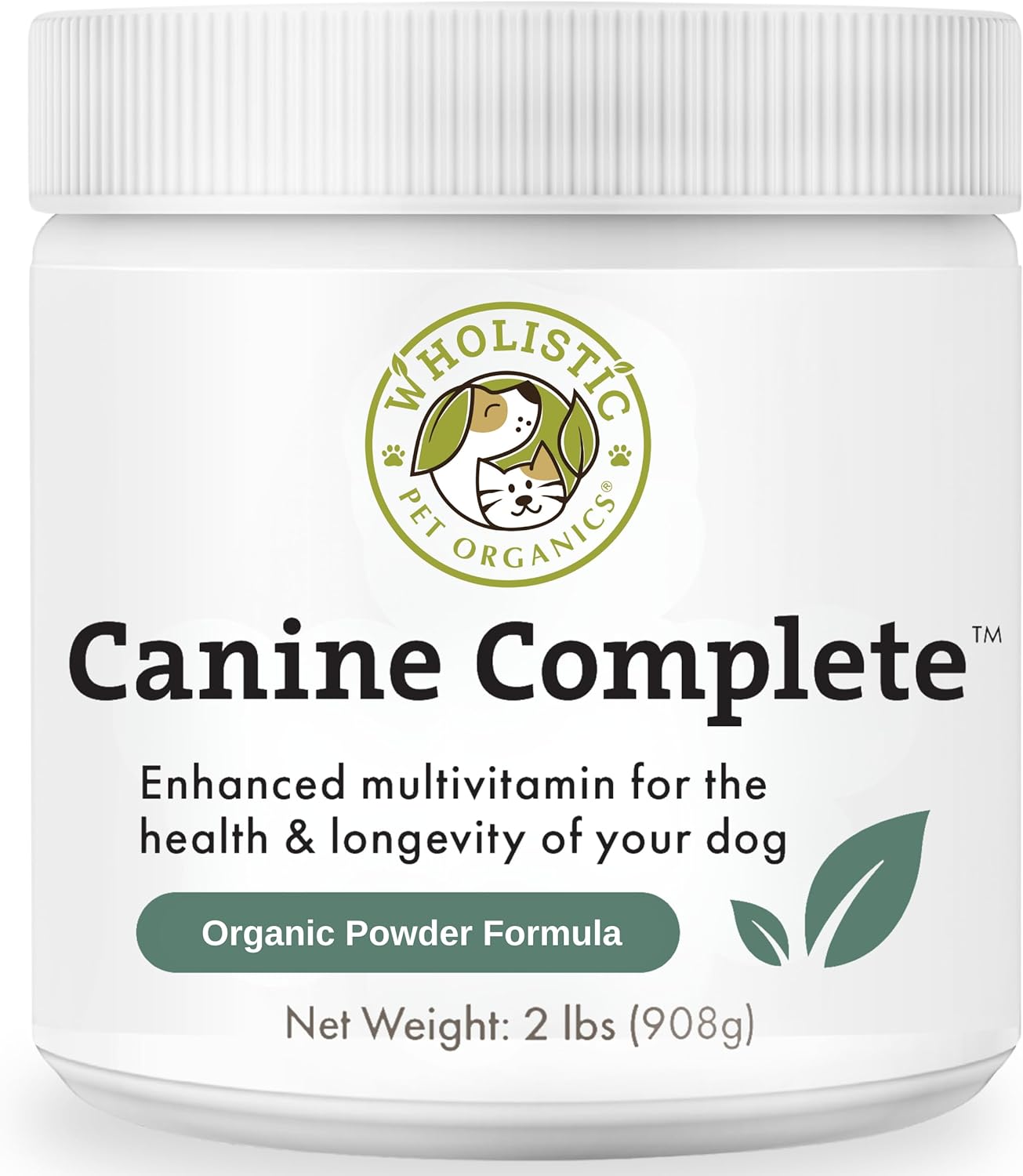 Wholistic Pet Organics Canine Complete Dog Multivitamin Powder - 2 Lb - Immune System & Health Support for Dogs