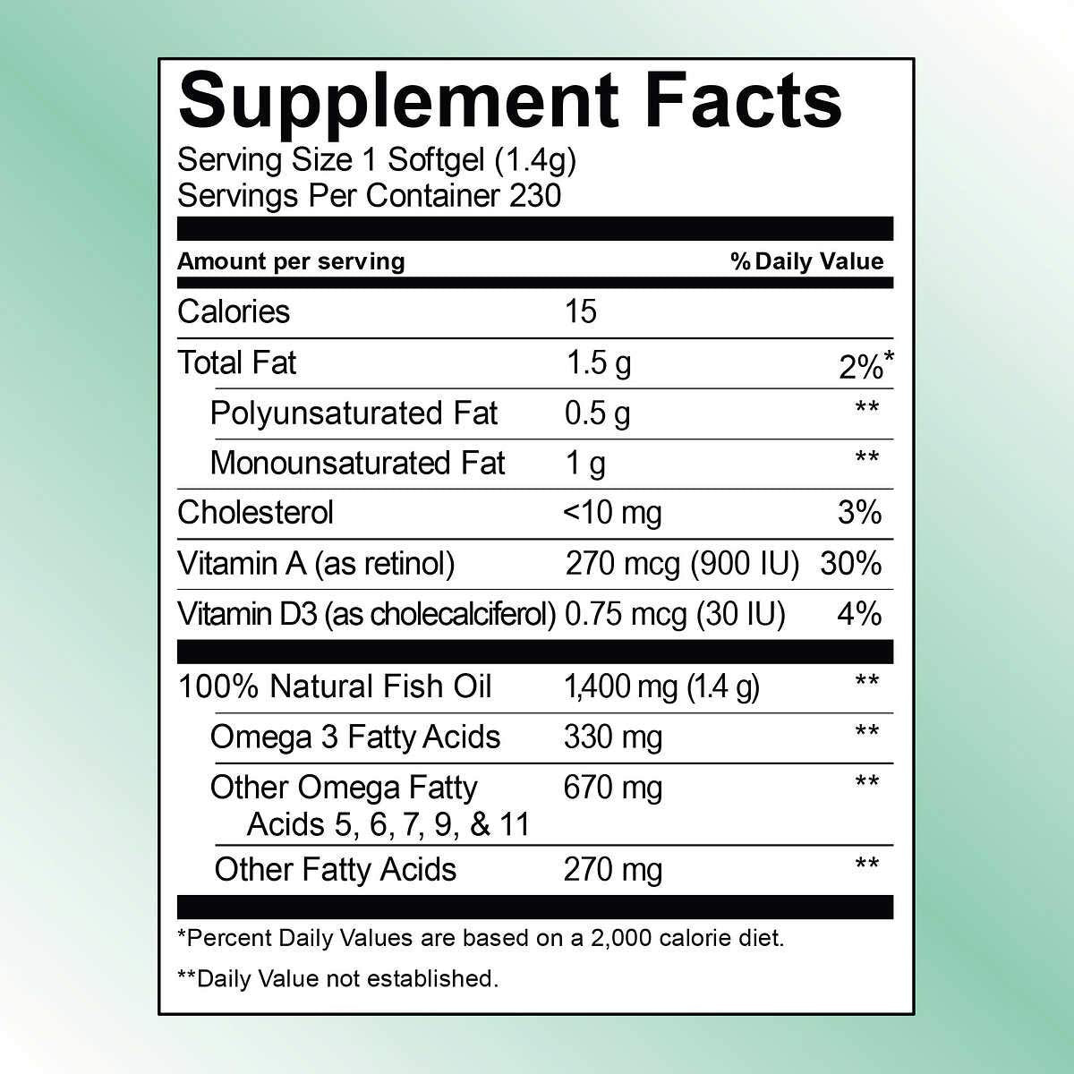 Wild Alaskan Fish Oil 1400 mg Dietary Supplement Soft Gels - 230 Count by Kirkland Signature