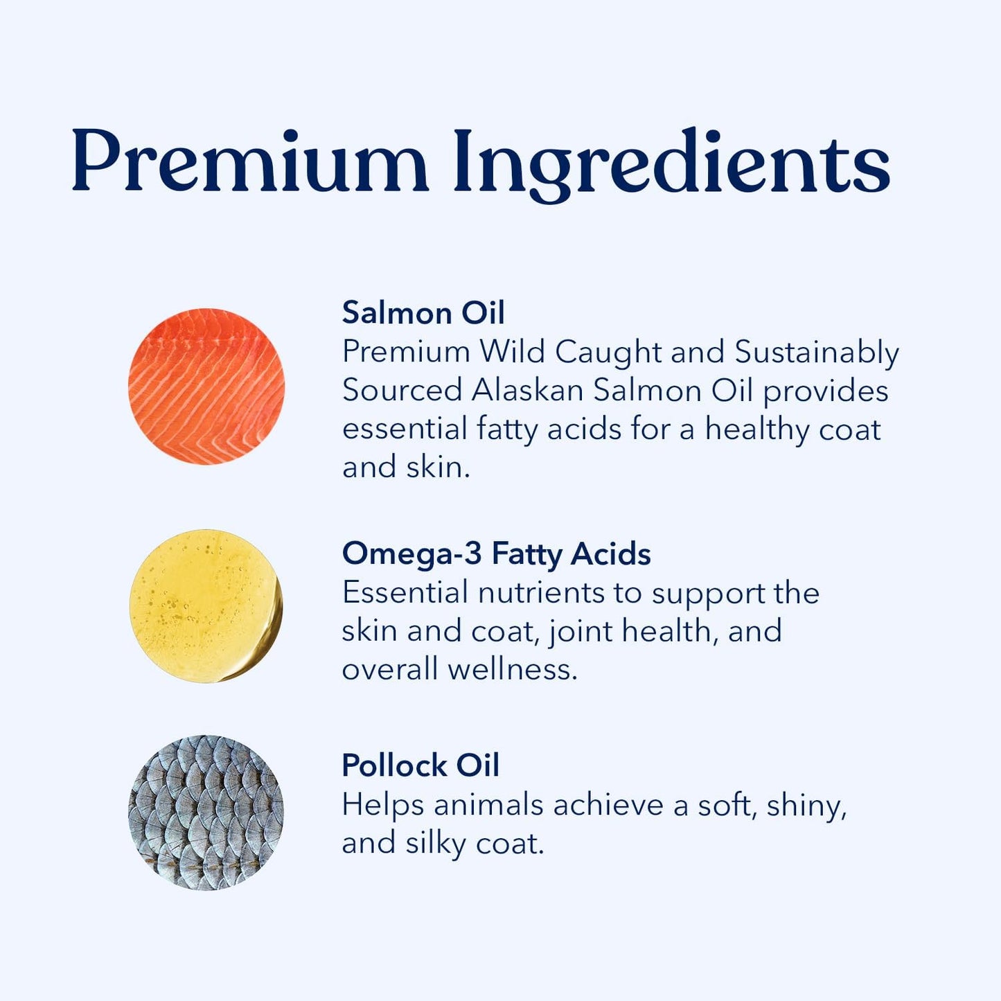 Wild Alaskan Salmon Oil for Dogs - Omega 3 Fish Oil, Healthy Skin & Joints - Fatty Acid, Pollock Oil - Sustainably Sourced - 8 Oz