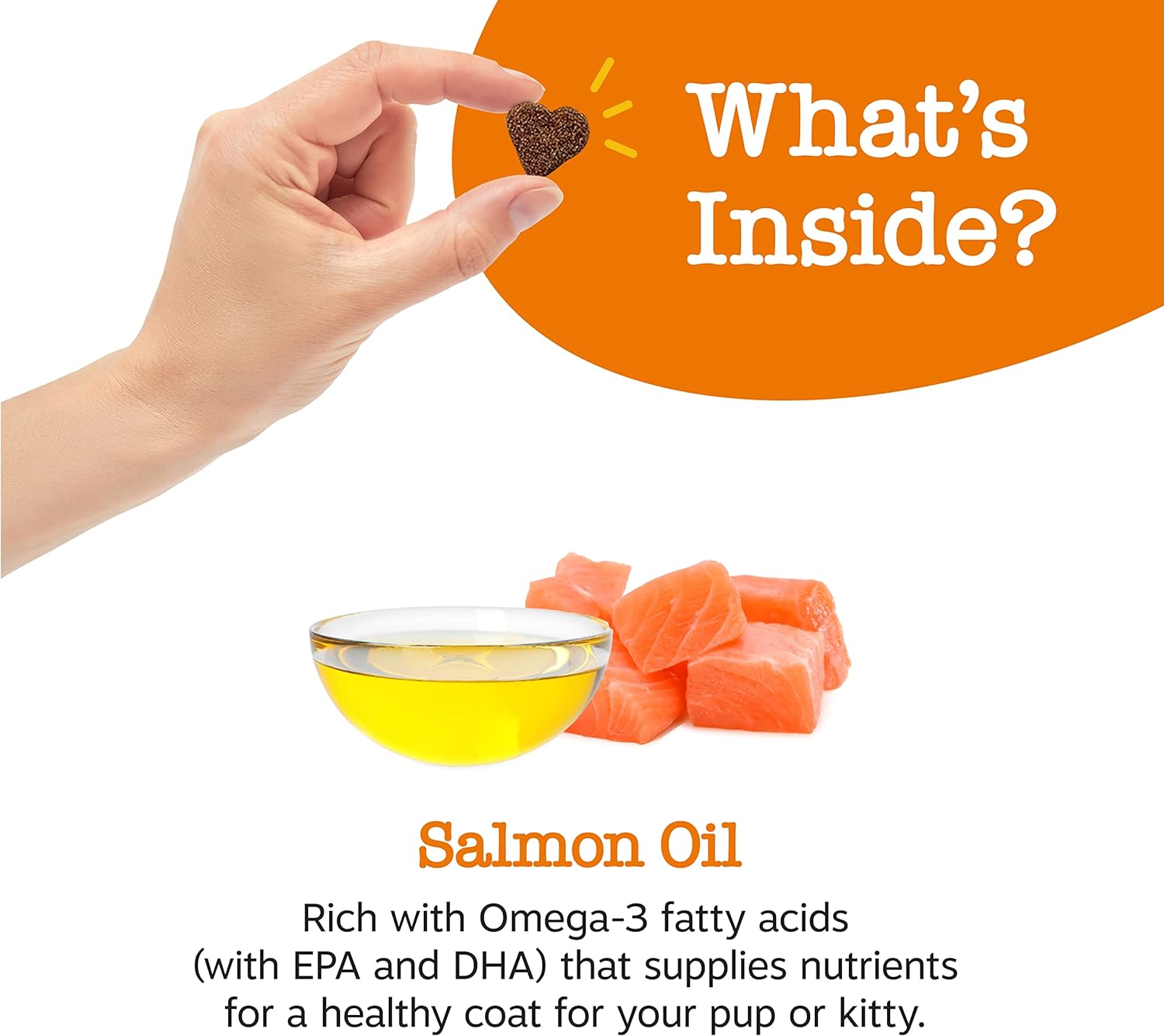 Wild Alaskan Salmon Oil for Pets - Omega 3 Liquid Supplement for Skin, Coat, Joints, Heart Health - 32oz Pump Bottle
