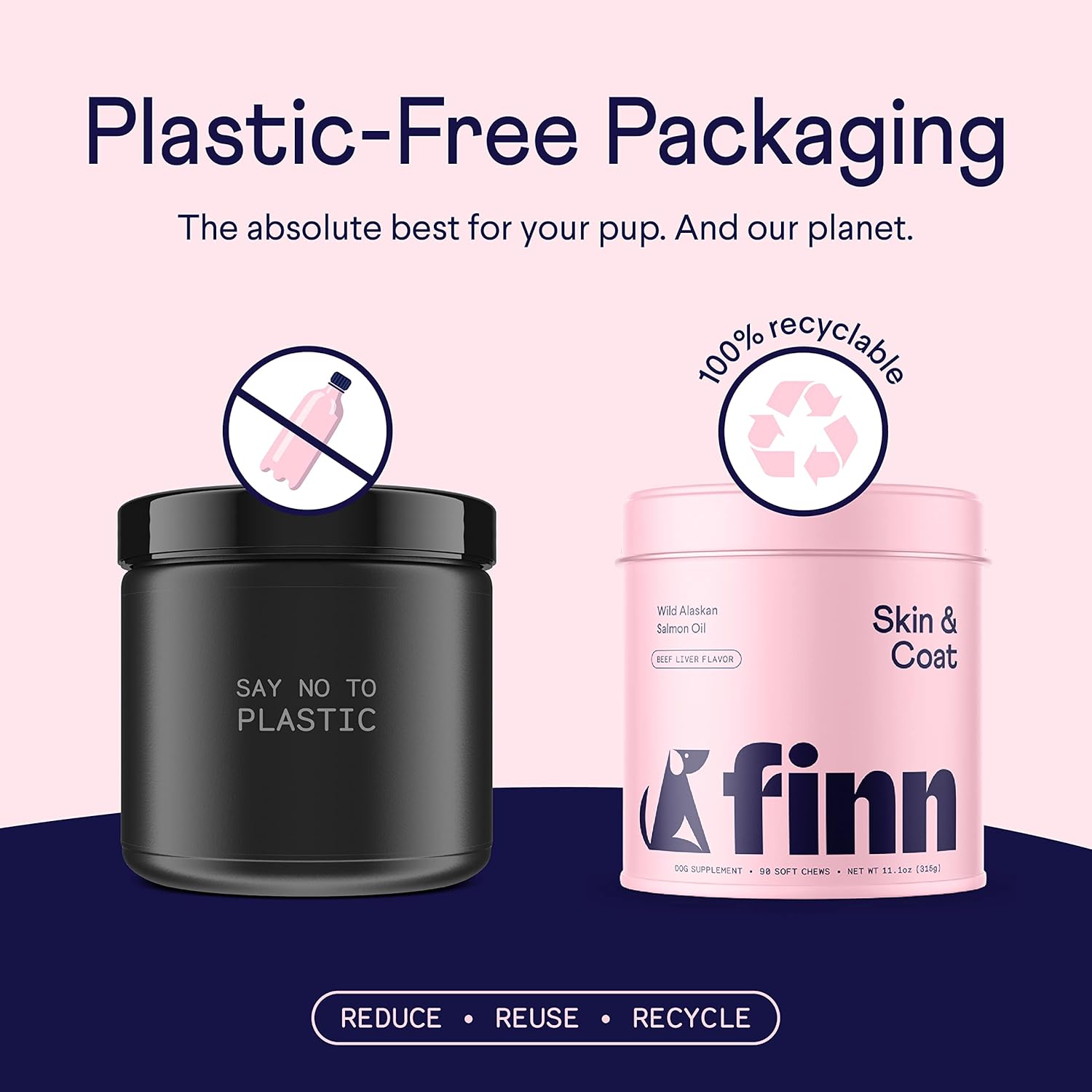 Wild Alaskan Salmon Oil Soft Chews for Dogs | Promotes Healthy Skin & Coat | Omega-3s, EPA & DHA, Biotin, Zinc | 90 Chews