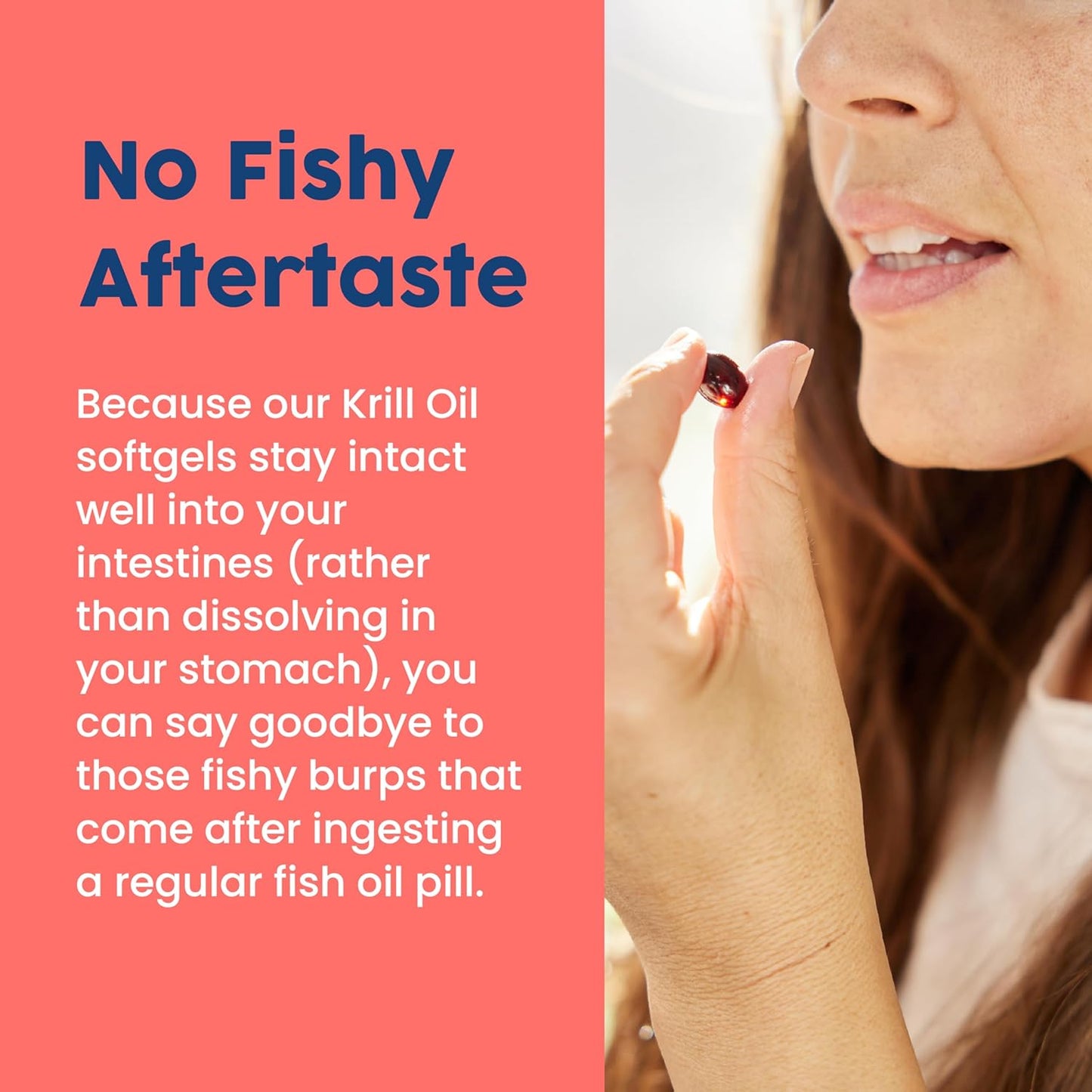 Wild-Caught Antarctic Krill Oil Softgels - 500mg with EPA, DHA, Astaxanthin - Joint, Heart, Brain, Immunity Support - 60 ct - No Fishy Aftertaste