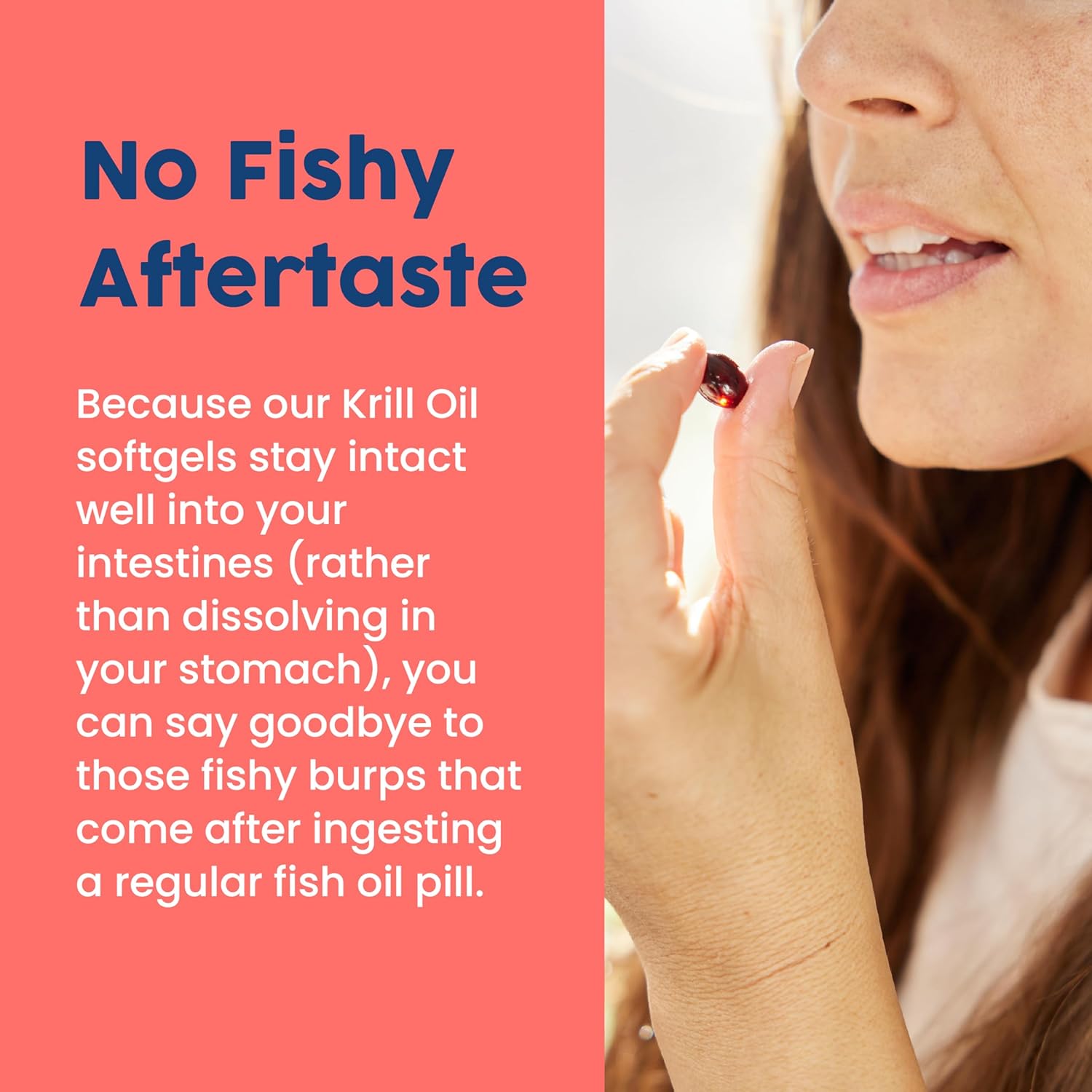 Wild-Caught Antarctic Krill Oil Softgels - 500mg with EPA, DHA, Astaxanthin - Joint, Heart, Brain, Immunity Support - 60 ct - No Fishy Aftertaste