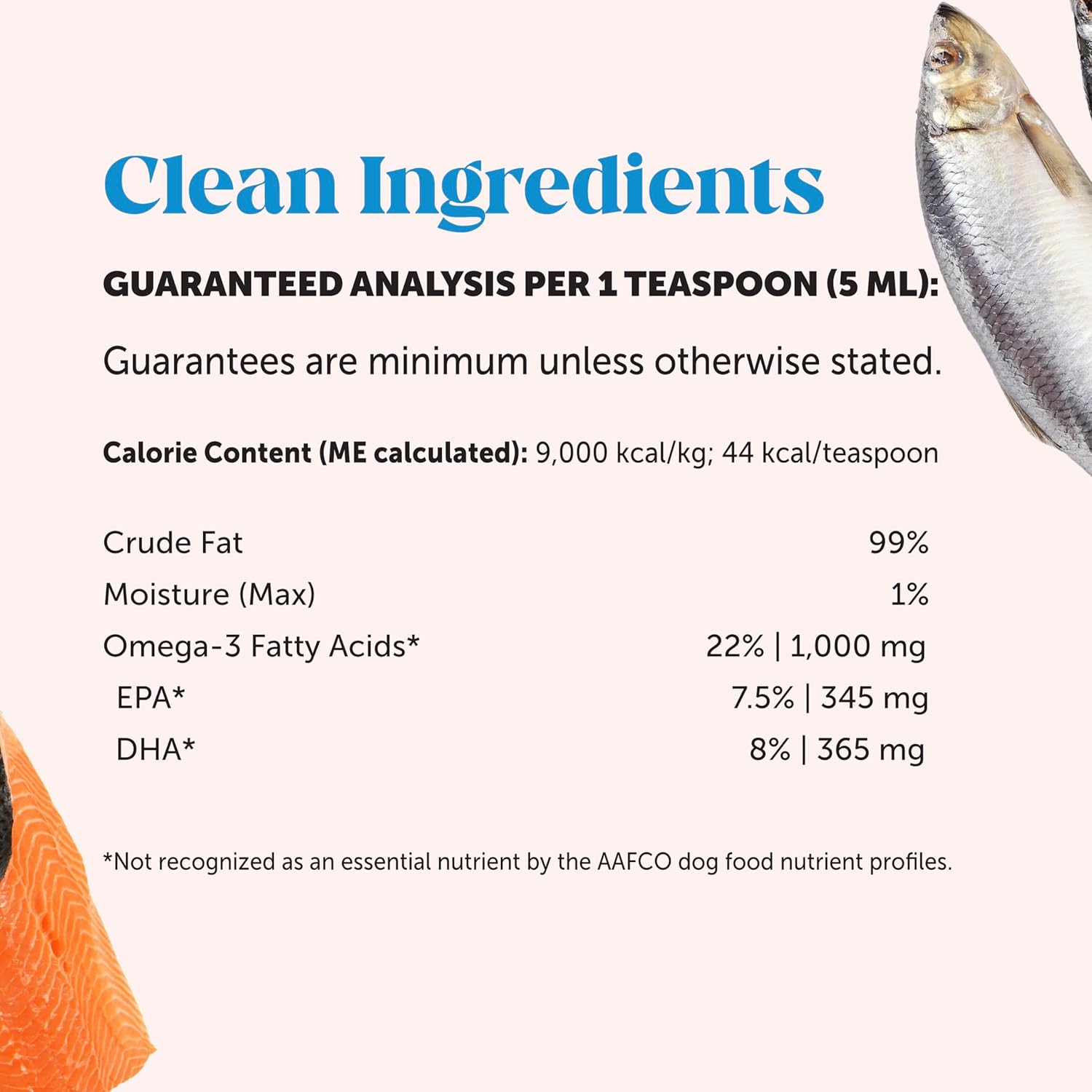 Wild Caught Omega 3 Fish Oil for Cats & Dogs (16oz) - Skin, Coat, Immunity, Joint & Heart Support with EPA + DHA