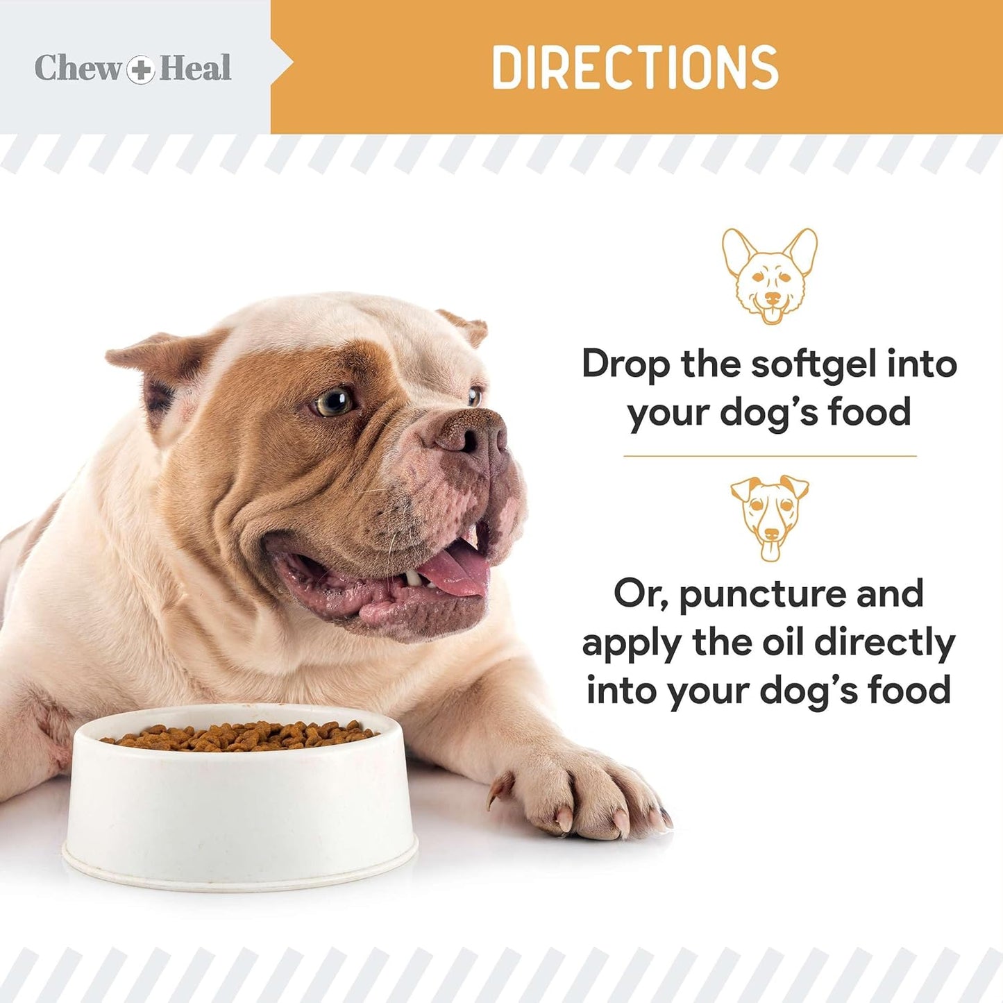 Wild Caught Omega 3 Fish Oil Softgel Capsules for Dogs - 180 Pills for Healthy Skin and Coat - 1000mg Dog Fish Oil for Shedding and Itching