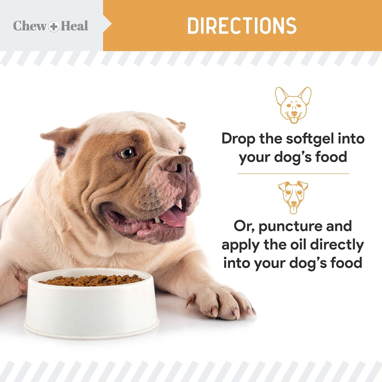 Wild Caught Omega 3 Fish Oil Softgel Capsules for Dogs - 180 Pills for Healthy Skin and Coat - 1000mg Dog Fish Oil for Shedding and Itching