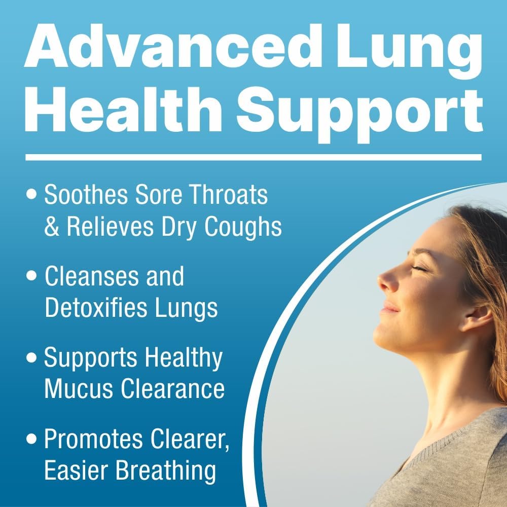 Wild Mullein Leaf Extract Lung Support Drops for Mucus Relief - 2 Fl oz Bottle