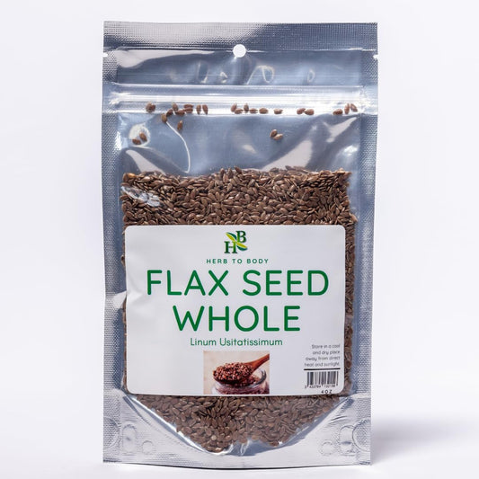 Wildcrafted 4oz Whole Flax Seed Linum Usitatissimum Herb for Body
