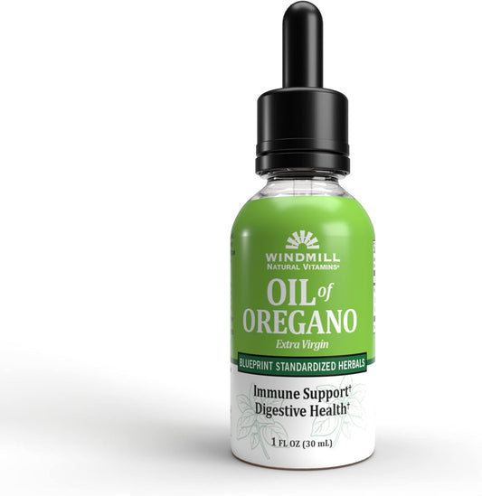 Windmill Natural Vitamins Oil of Oregano Herbal Blend for Immune & Digestive Health, 1 fl oz - 448 Servings