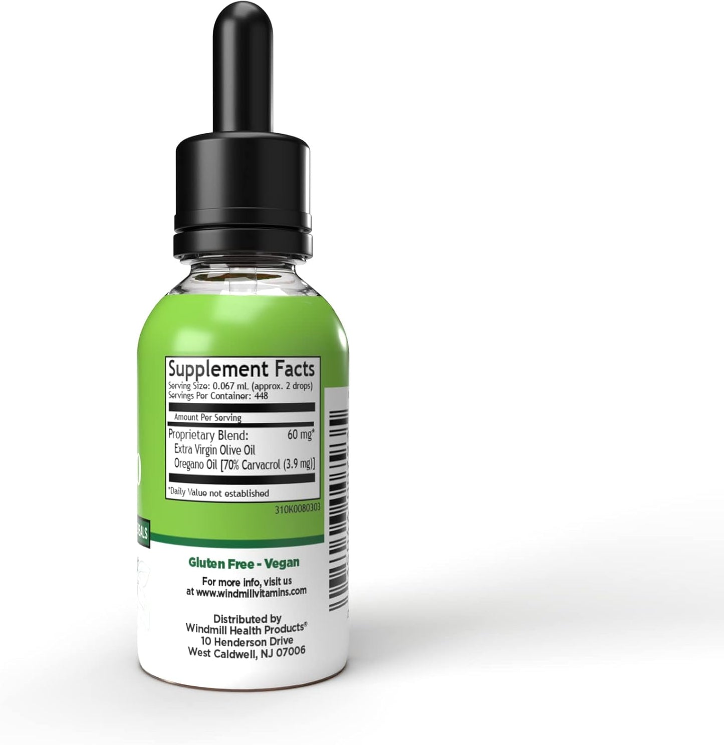 Windmill Natural Vitamins Oil of Oregano Herbal Blend for Immune & Digestive Health, 1 fl oz - 448 Servings