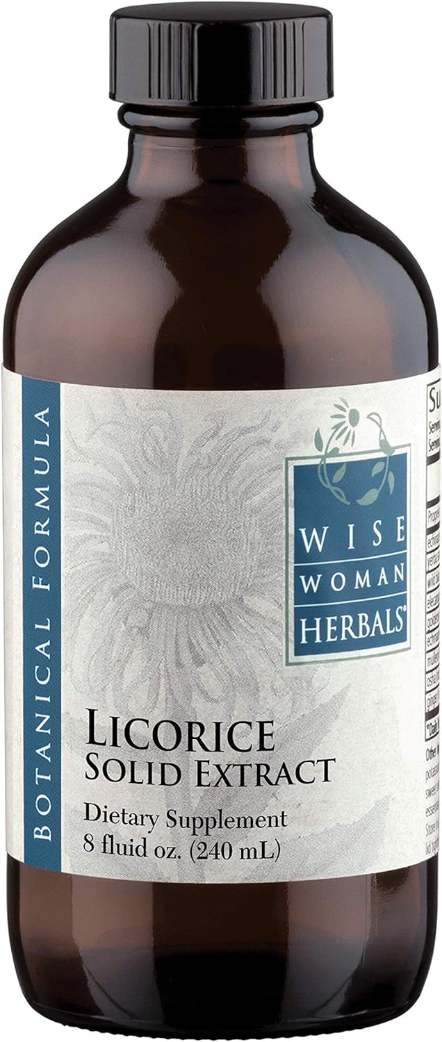Wise Woman Herbals Licorice Root Extract 8 oz - Extra Strength 4:1 Liquid - Alcohol-Free - Digestion & Immune Support