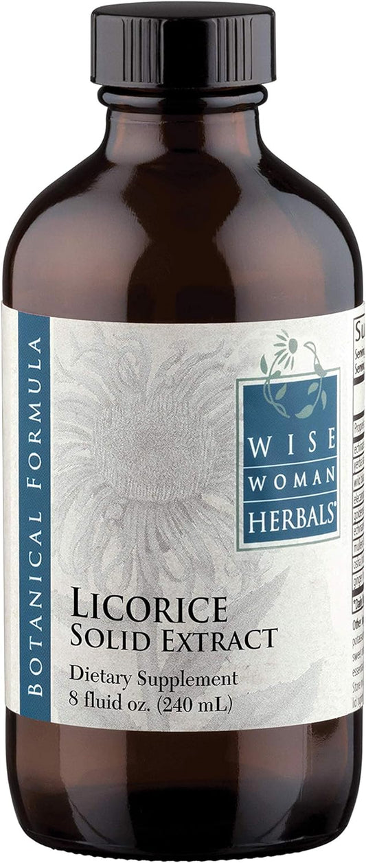 Wise Woman Herbals Licorice Root Extract 8 oz - Extra Strength 4:1 Liquid - Alcohol-Free - Digestion & Immune Support
