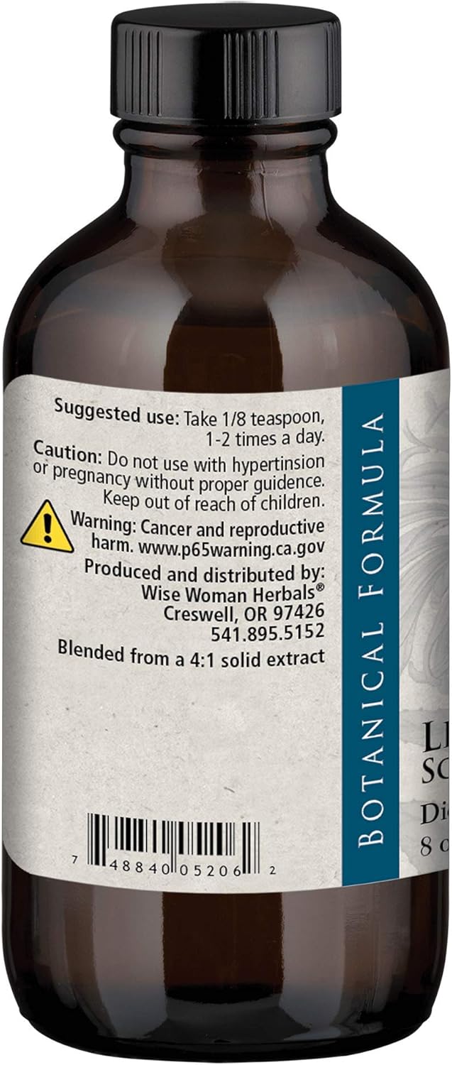 Wise Woman Herbals Licorice Root Extract 8 oz - Extra Strength 4:1 Liquid - Alcohol-Free - Digestion & Immune Support