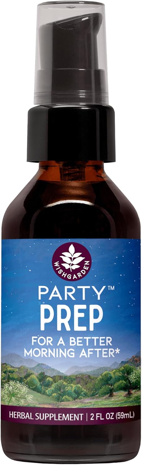 WishGarden Herbs Party Prep Better Morning After Supplement - Herbal Blend for Alcohol Metabolism & Liver Support