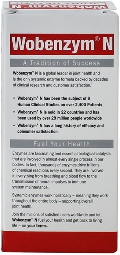 Wobenzym N 100 Tablets by Mucos Pharma - Naturally Vitamins