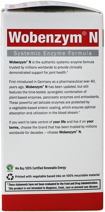 Wobenzym N 100 Tablets by Mucos Pharma - Naturally Vitamins