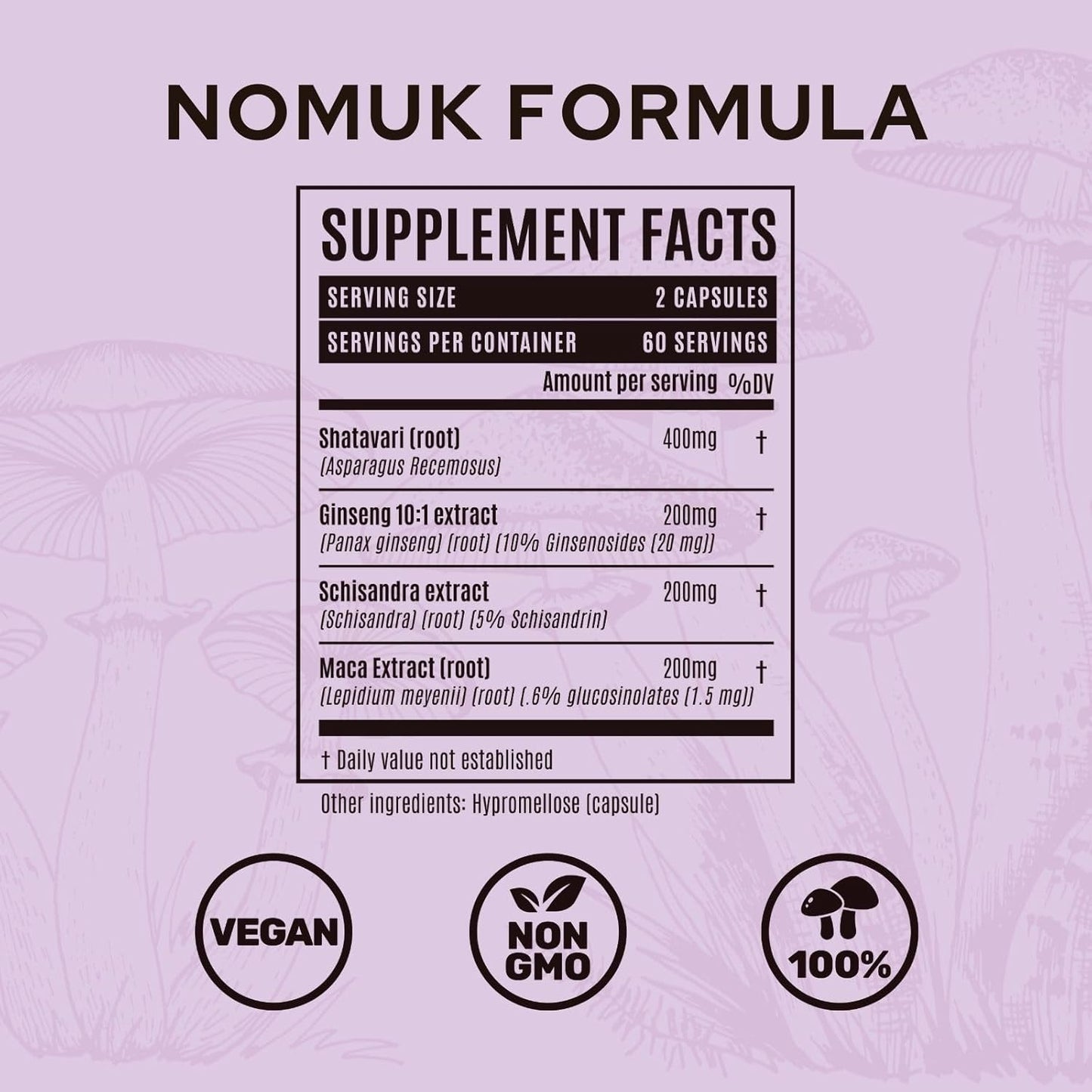 Woman Hormone Balance Capsules with Shatavari, Schisandra, Maca, Ginseng, Adaptogenic Roots, Mushroom Extract - 120 Capsules