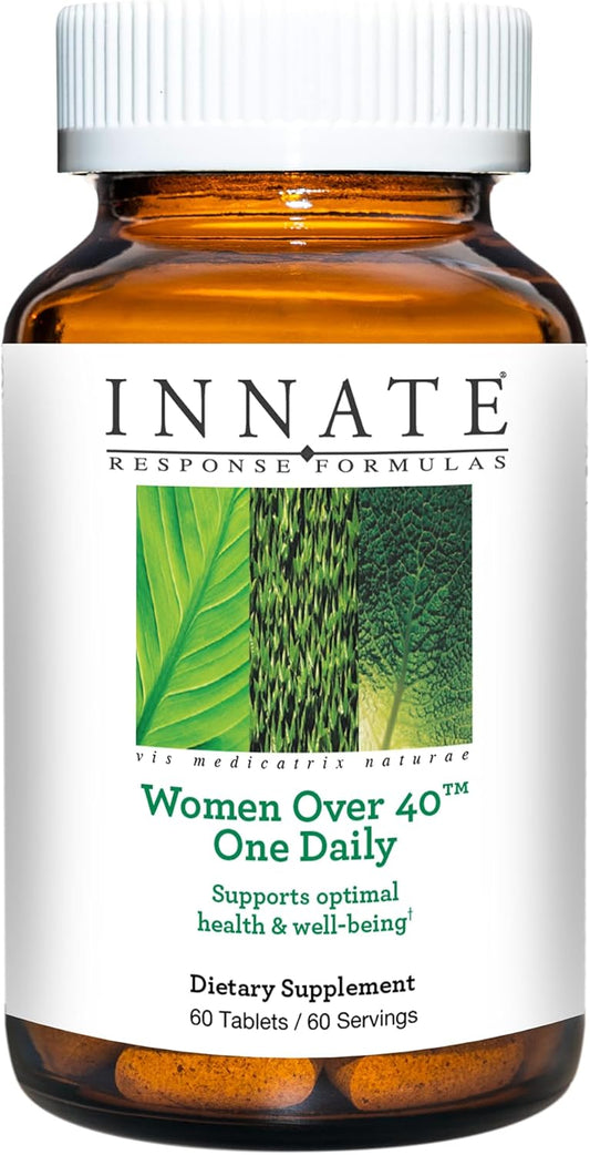 Women Over 40 Multivitamin - Daily Supplement with Vitamins A, C, E - Vegetarian, Non-GMO - 60 Tablets - No Allergens