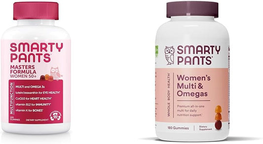 Women's 50+ Multivitamin Gummies with Omega 3 Fish Oil, Methylfolate, CoQ10