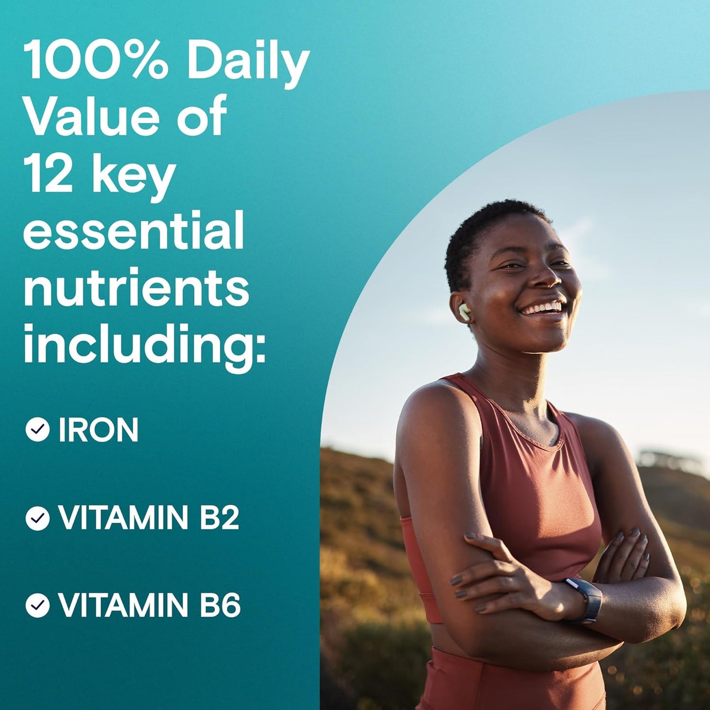 Women's Active Metabolism Multivitamin with B-Vitamins, Vitamin D, Magnesium - 120 Count