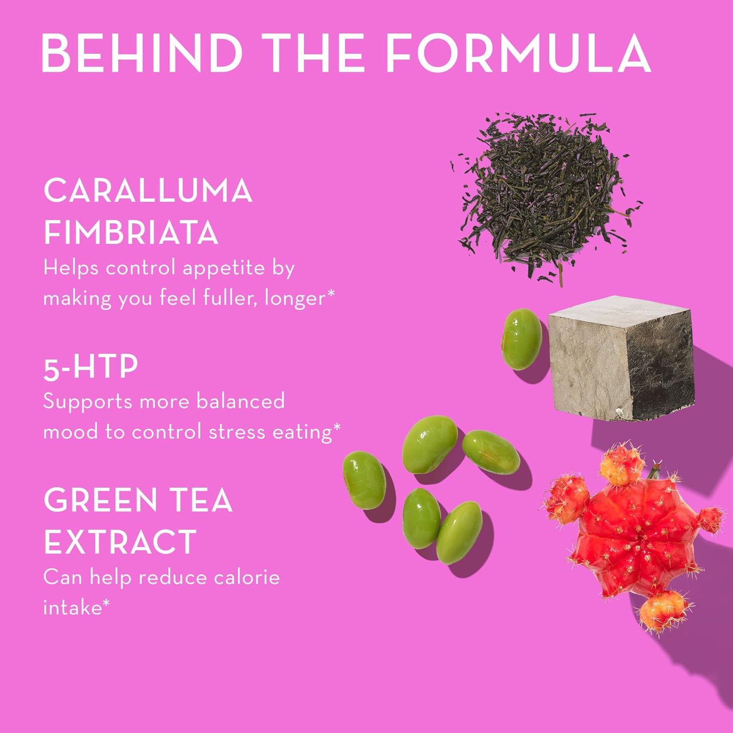 Women's Appetite Suppressant with Caralluma, Chromium, 5 HTP, Green Tea Extract - 90 Capsules