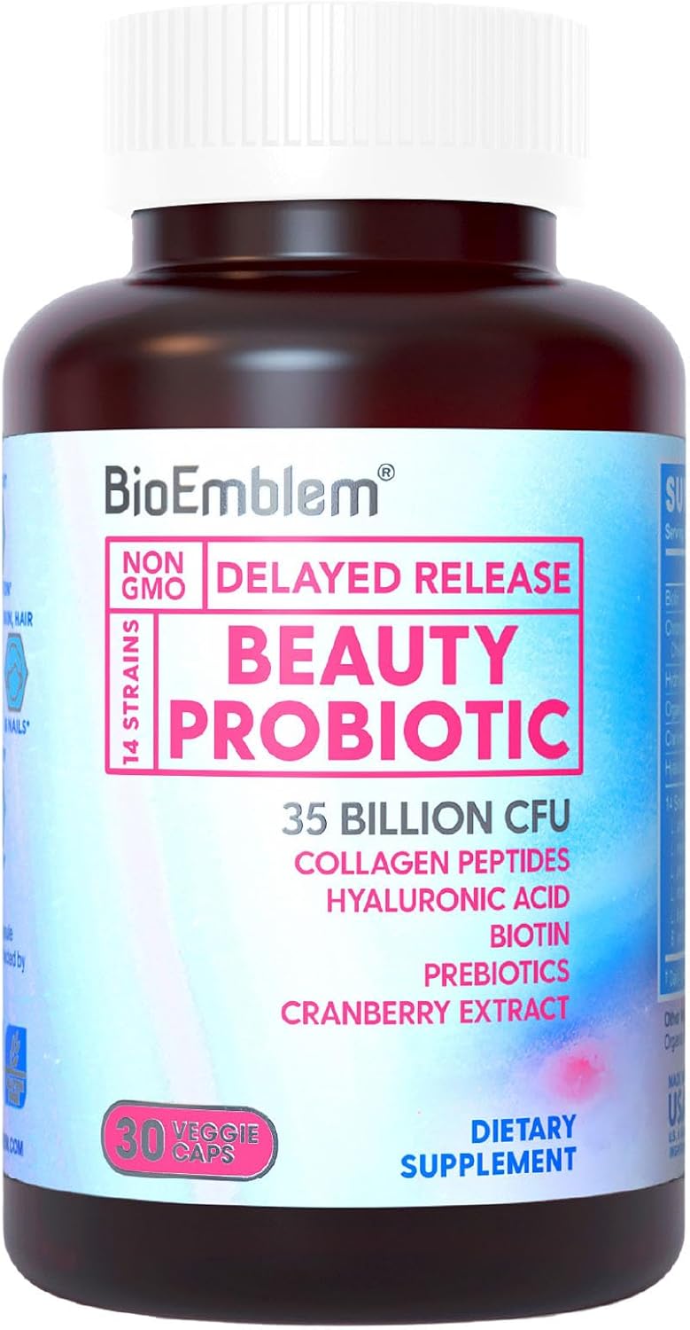 Women's Beauty Probiotics and Multivitamin by BioEmblem