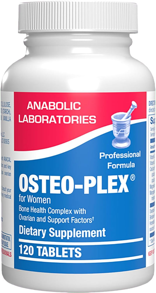Women's Bone Health Supplement with Magnesium, Calcium, Vitamin D3 - Anabolic Laboratories Osteo-Plex Clinical Formula - 120 Tablets