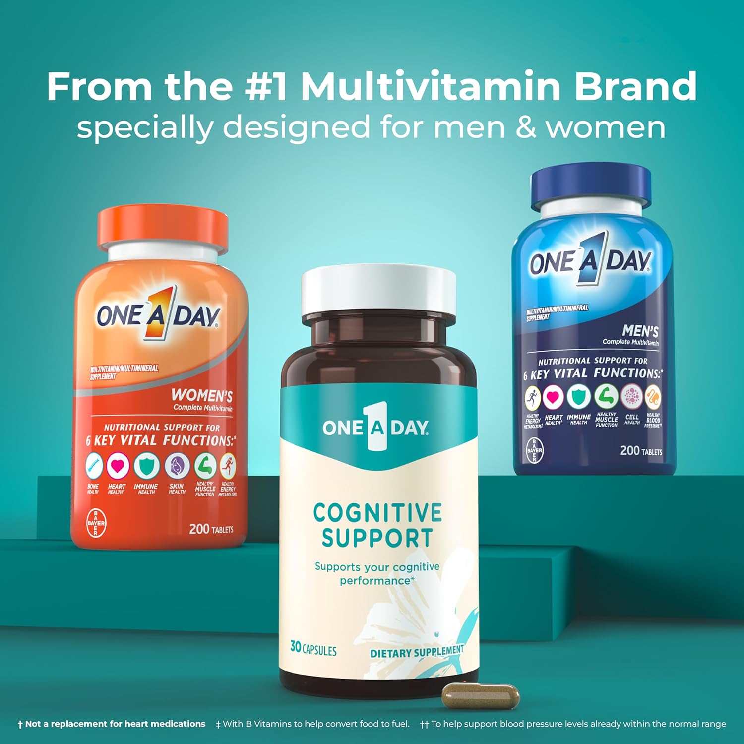 Women's Daily Multivitamin Bundle: 200 Tablets + 30 Cognitive Supplement Capsules