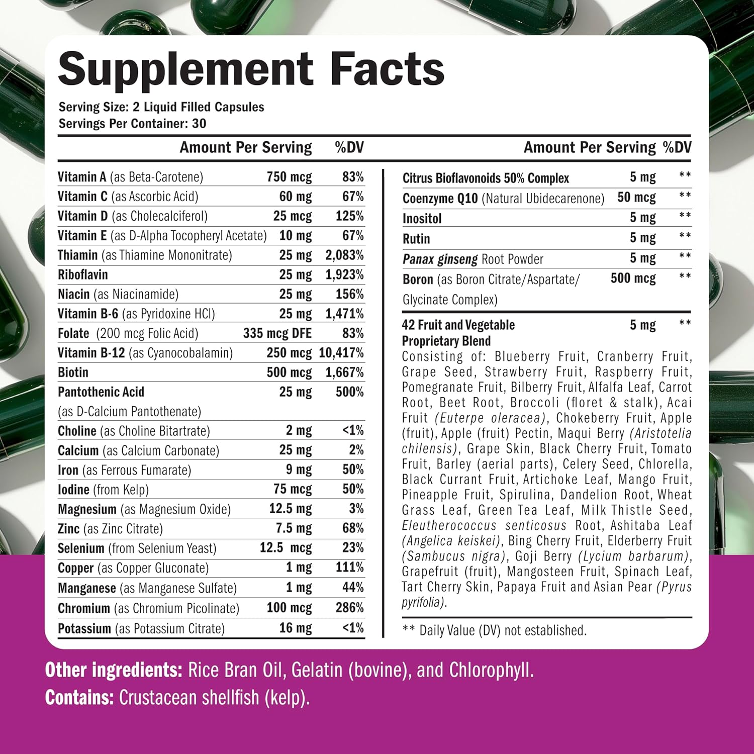 Women's Daily Multivitamin & Multimineral - Vitamins for Energy, Focus, & Health - 60 Liquid Capsules by Vimerson Health