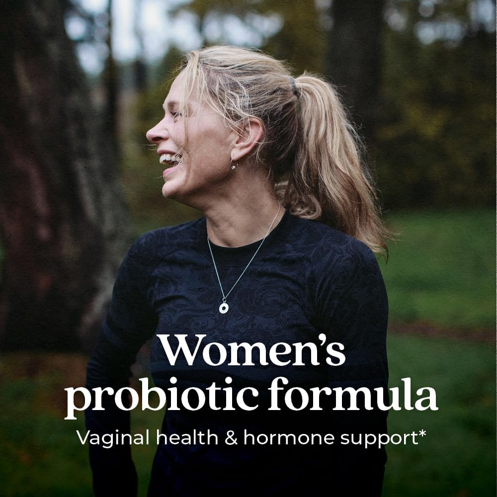 Women's Daily Probiotic Supplement - 30 Count, Vegan & Non-GMO Formula with Prebiotics - 1 Month Supply