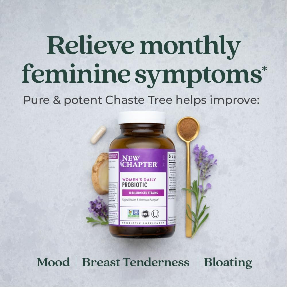 Women's Daily Probiotic Supplement - 30 Count, Vegan & Non-GMO Formula with Prebiotics - 1 Month Supply