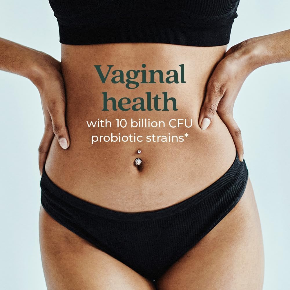 Women's Daily Probiotic Supplement - 30 Count, Vegan & Non-GMO Formula with Prebiotics - 1 Month Supply