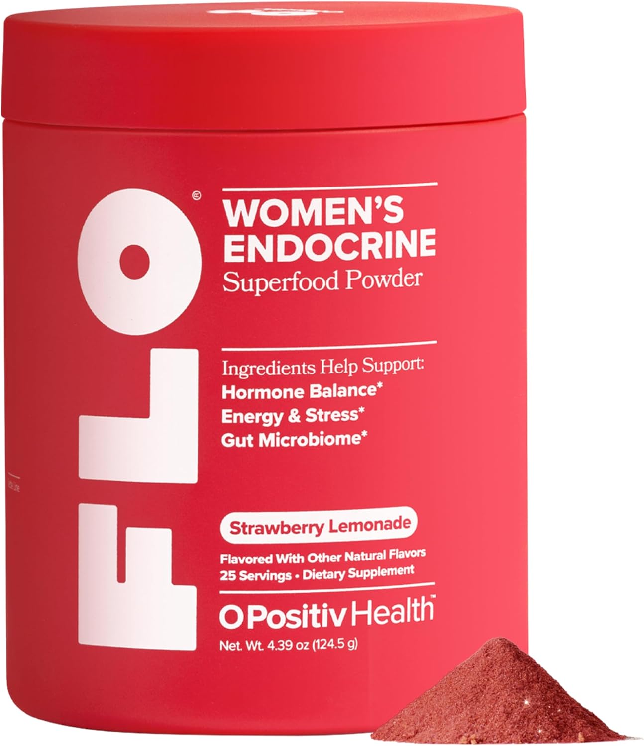 Women's Endocrine Superfood Powder with Rhodiola, DIM, and Red Superfoods - Supports Cortisol Levels, Hormonal Balance, Thyroid, and Gut Health - 25 Servings