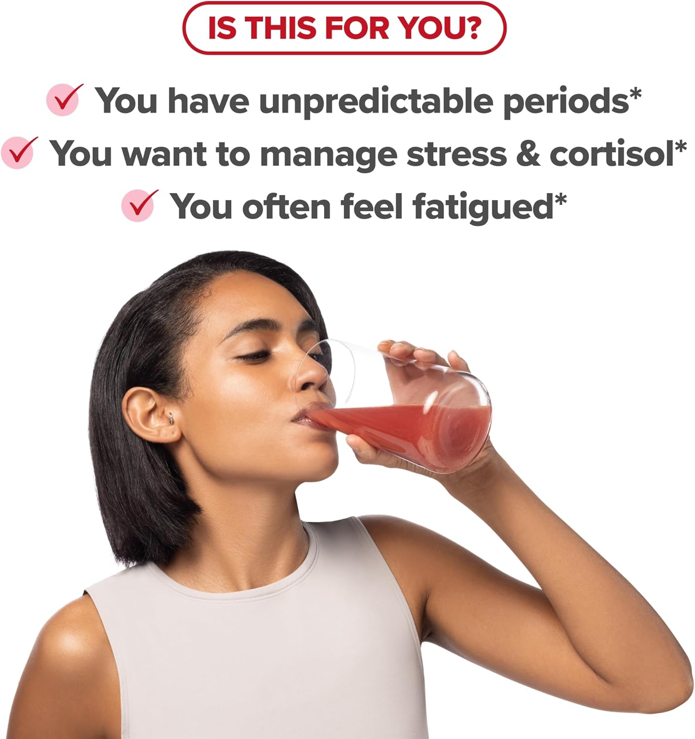Women's Endocrine Superfood Powder with Rhodiola, DIM, and Red Superfoods - Supports Cortisol Levels, Hormonal Balance, Thyroid, and Gut Health - 25 Servings