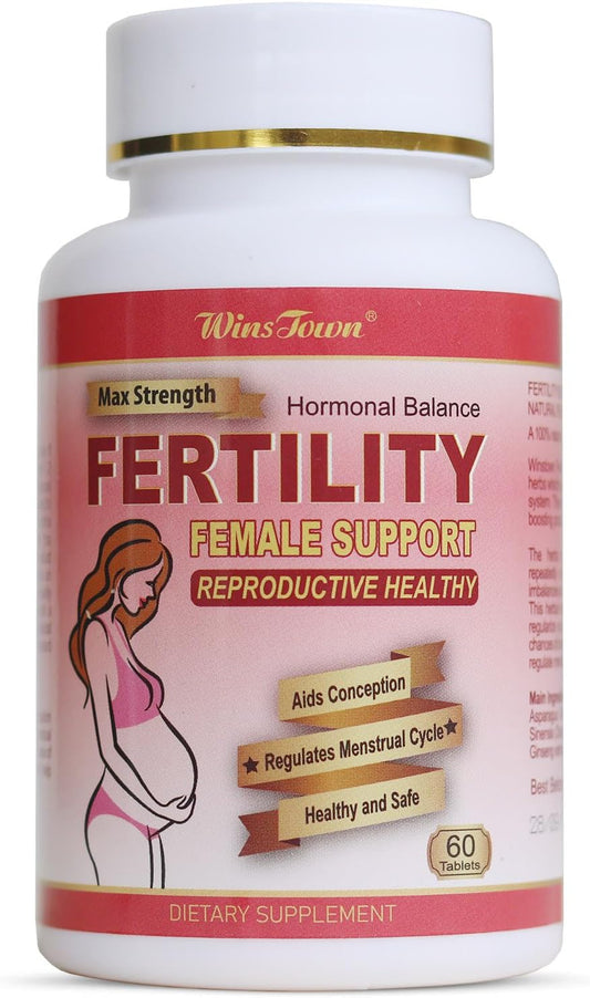 Women's Fertility Supplement with Prenatal Vitamins for Conception and Hormone Balance, 60 Tablets