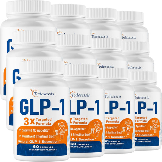 Women's GLP-1 Supplement with Probiotic, Berberine, & Inulin - Vegan Metabolism and Gut Health Support - 12 Pack