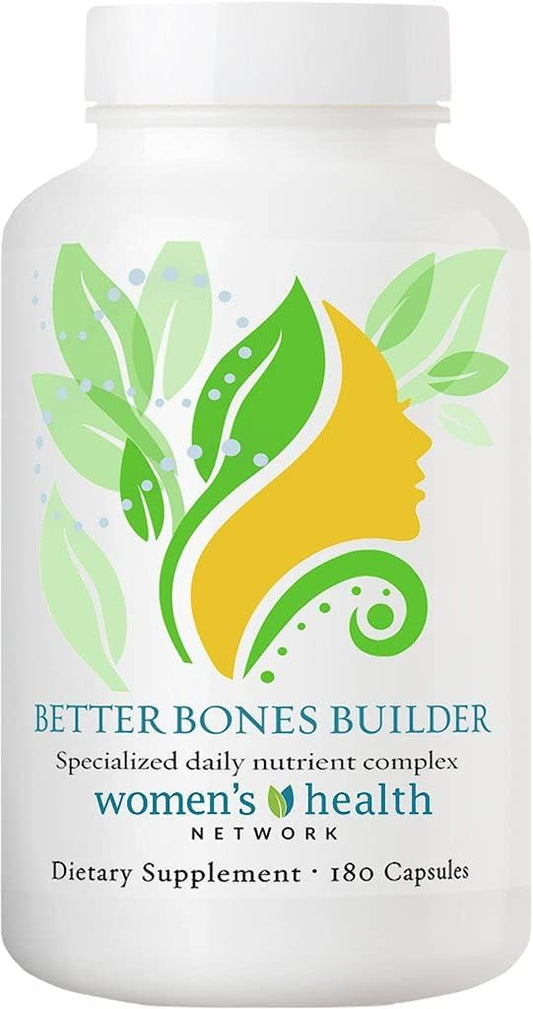 Women's Health Network Better Bones Builder: Specially Formulated Multivitamin for Women at Risk of Bone Health Issues - 180 Capsules