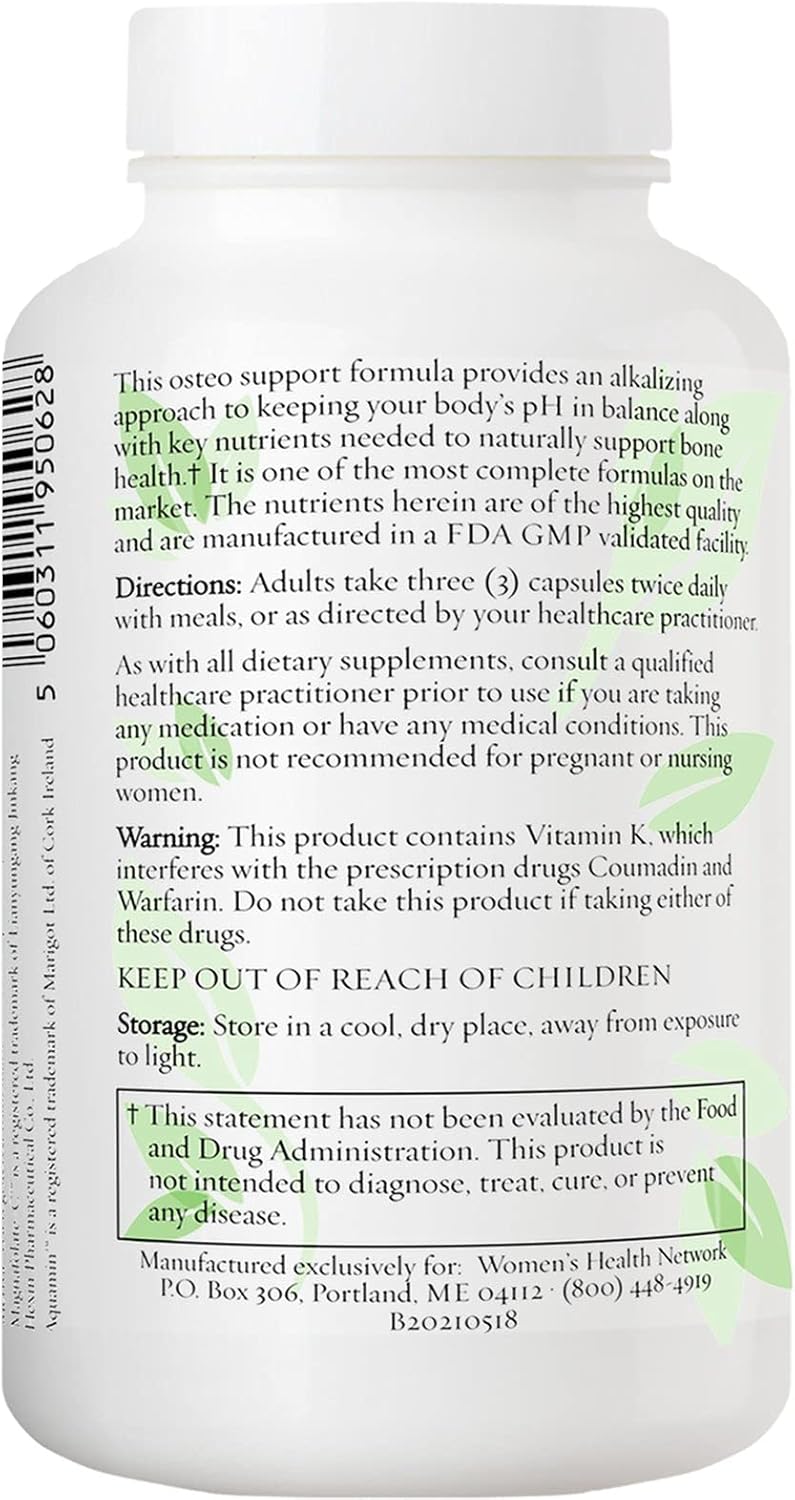 Women's Health Network Better Bones Builder: Specially Formulated Multivitamin for Women at Risk of Bone Health Issues - 180 Capsules